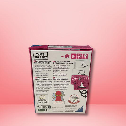That's Not a Hat — Jeu d'Ambiance, de Bluff et de Mémoire - Ravensburger - Dès 8 ans