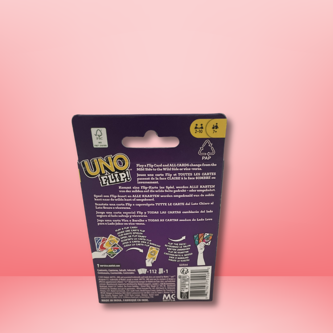 UNO FLIP — Jeu de Cartes et d'Ambiance Familial - Mattel Games - Dès 7 ans