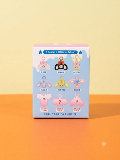 Peluche Mystère MM Milk Candy « Lapin Bonbon » — Charm de Sac & Porte-Clés