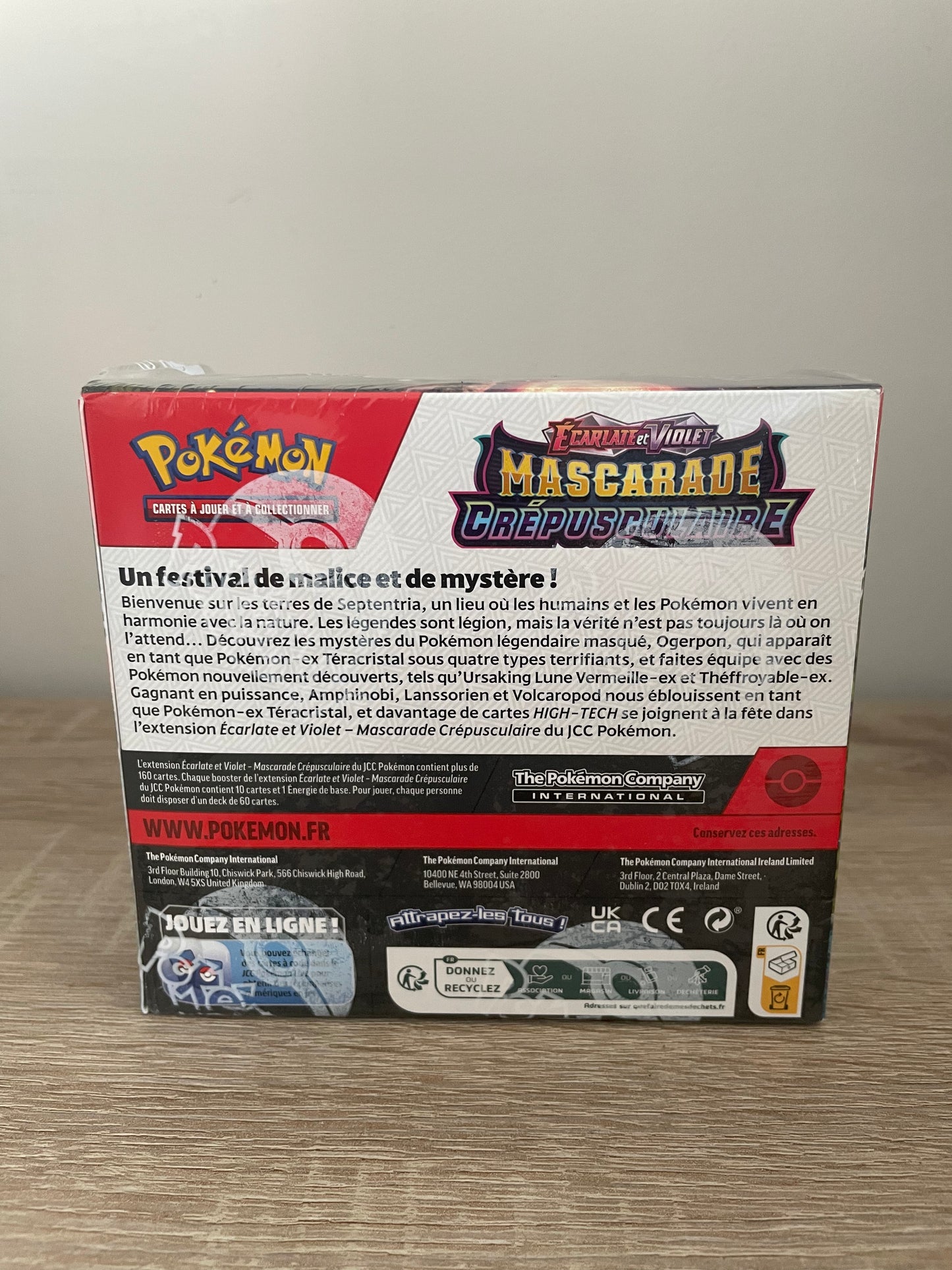 Display de 36 Boosters Écarlate et Violet : Mascarade Crépusculaire (EV06) — JCC Pokémon (VF)