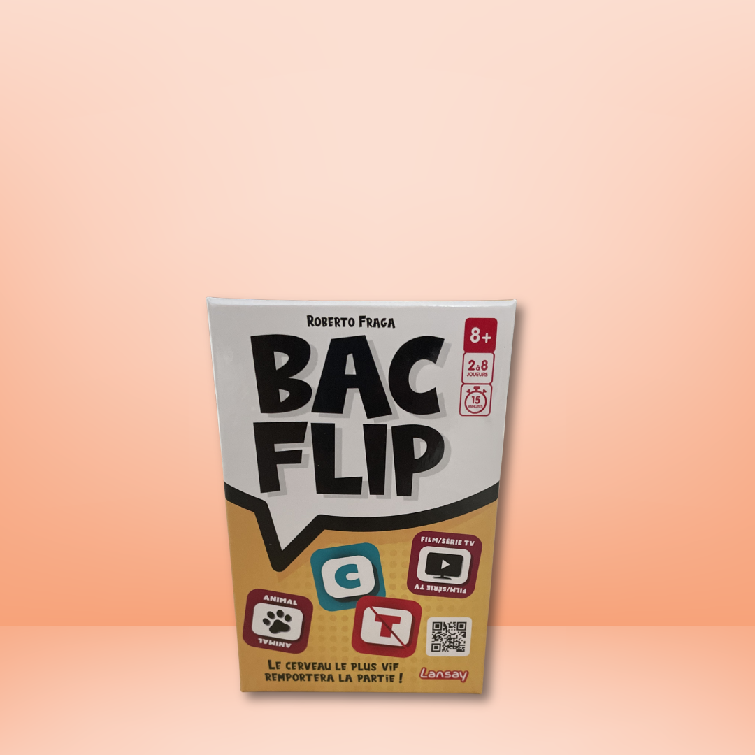 Bac Flip — Jeu d'Ambiance, de Rapidité et de Vocabulaire - Lansay - Dès 8 ans