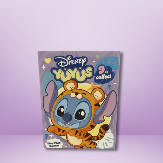 Porte-Clés Peluche Disney YuYus Stitch Série Animaux Mignons — Figurine Mystère en Boîte Surprise (12 cm)