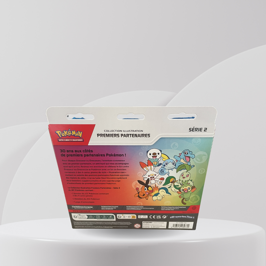 Coffret Collection Illustration Premiers Partenaires – Série 2 — 3 Boosters JCC Pokémon (VF)