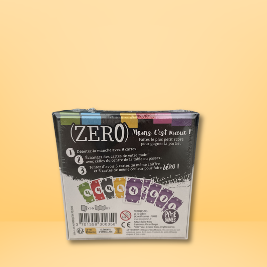 ZERO — Jeu de Cartes, Tactique et d'Optimisation - Pixie Games - Dès 8 ans