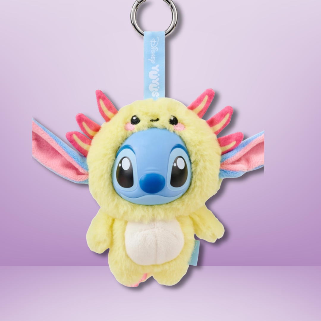 Porte-Clés Peluche Disney YuYus Stitch Série Animaux Mignons — Figurine Mystère en Boîte Surprise (12 cm)