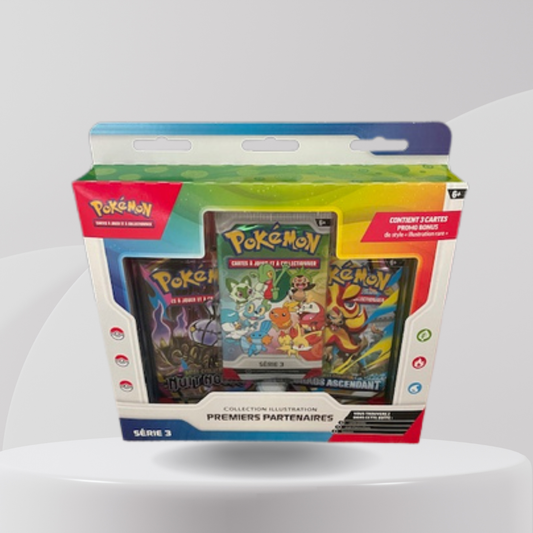 Coffret Pokémon Collection Illustration Premiers Partenaires – Série 3